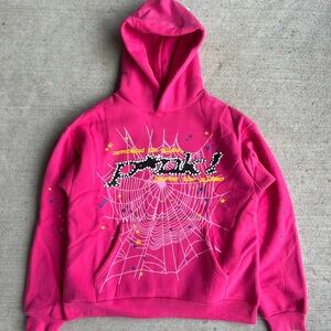 Pink spider worldwide hoodie